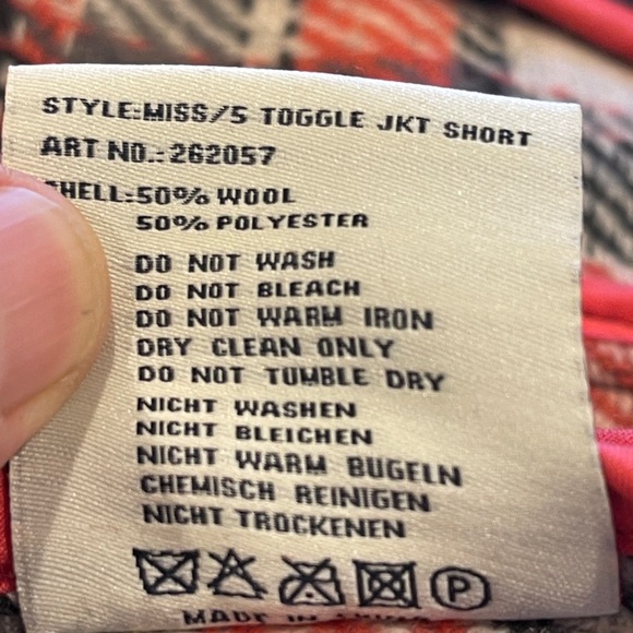 VTG-Miss America Skater wool hoodie coat SZ Small - Picture 5 of 13